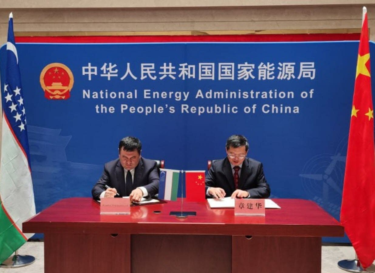 O‘zbekiston Energetika vazirligi va Xitoy Davlat energetika boshqarmasi o‘rtasida Hukumatlararo bitim imzolandi